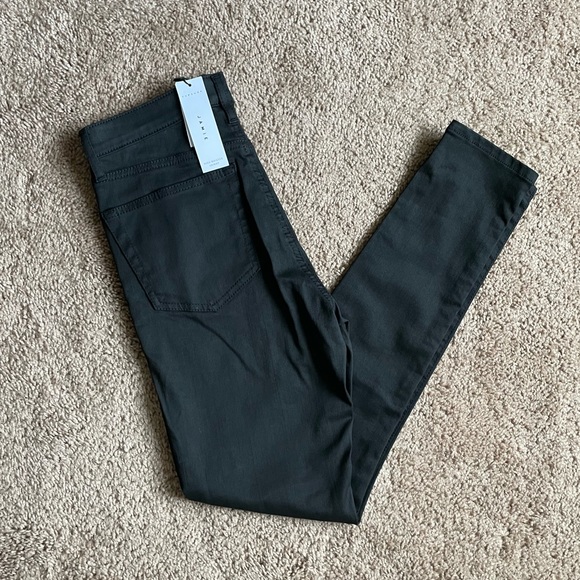 Topshop Jamie Jeans in Coated Black - Picture 6 of 6